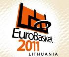 Логотип Евробаскет 2011 Литве. Баскетбол Чемпионат Европы 2011 года. ФИБА-Европа